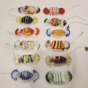 Glass Candy Ornaments